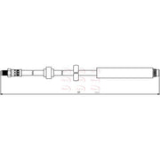 Apec Brake Hydraulic Hose Line Front HOS3848