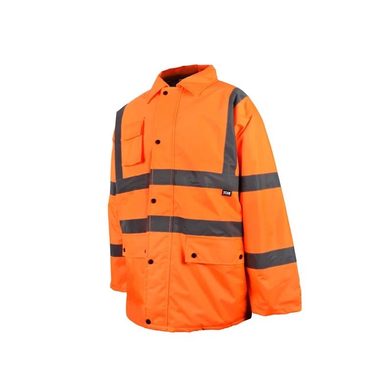 Scan Hi-Vis Orange Motorway Jacket - L (44in) - UC803-O