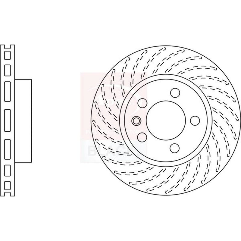 Apec 2 x / Front Brake Discs DSK2308B
