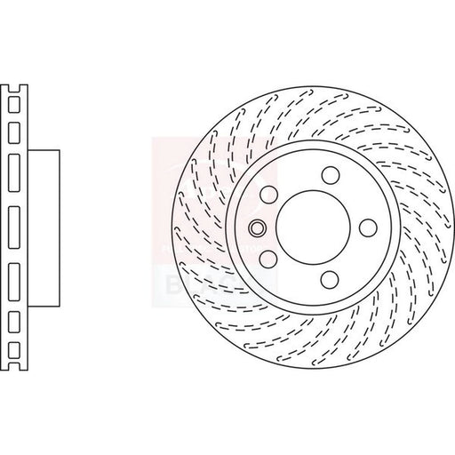 Apec 2 x / Front Brake Discs DSK2308B