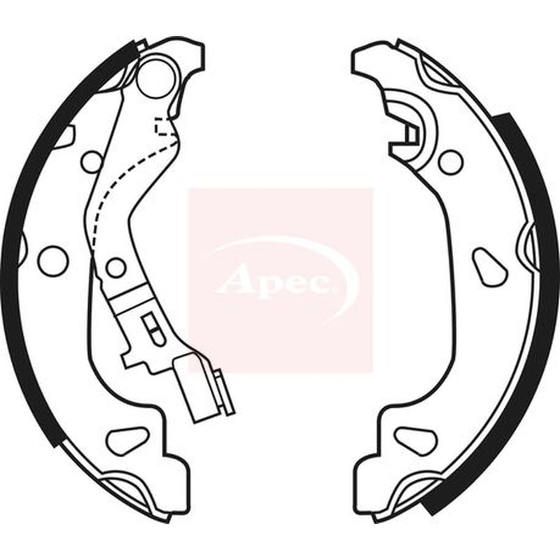 Apec Brake Shoe Set Axle Kit SHU623