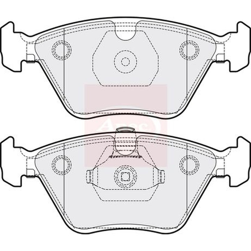 Apec Front Brake Pad Set PAD1225