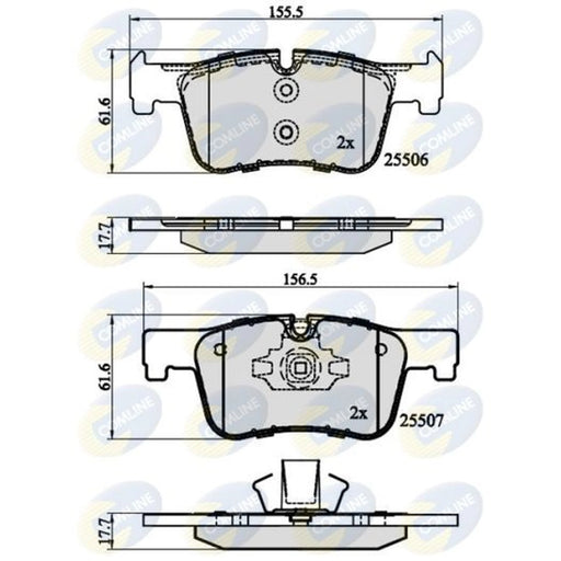 Comline 4 x Front Brake Pad Set CBP02130