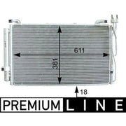 Mahle Air Conditioning Condenser AC 392 000P