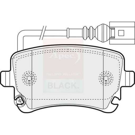 Apec Rear Brake Pad Set PAD1352B