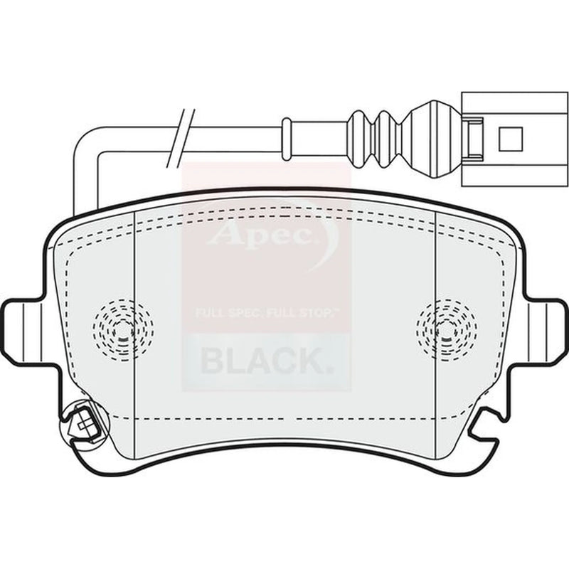 Apec Rear Brake Pad Set PAD1352B