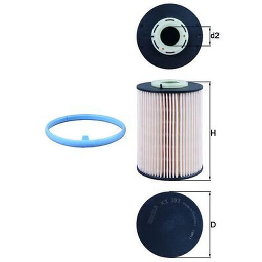 Mahle Fuel Filter Element KX 393D