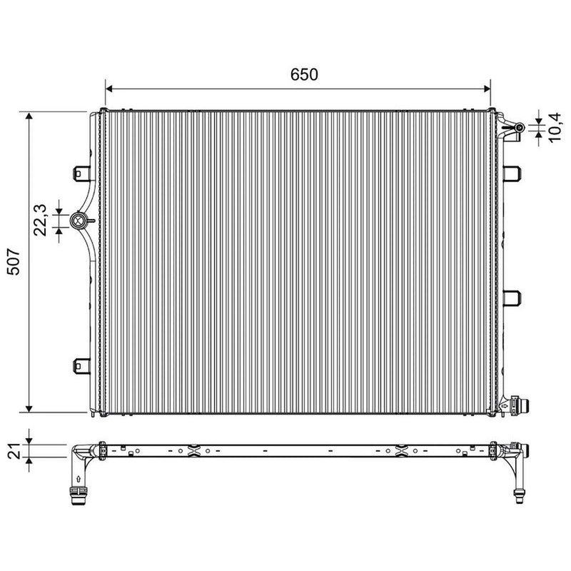 Valeo Engine Radiator 701691