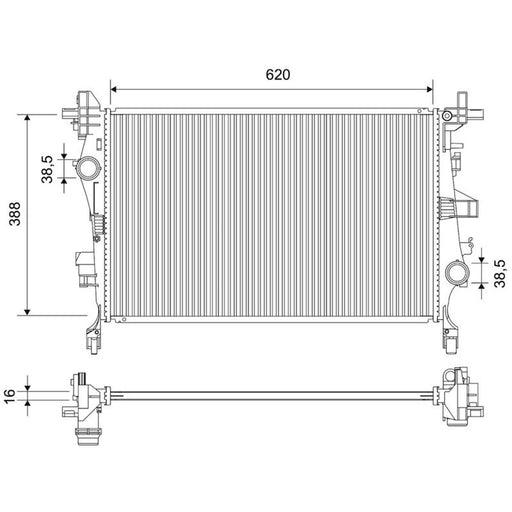 Valeo Engine Radiator 701760