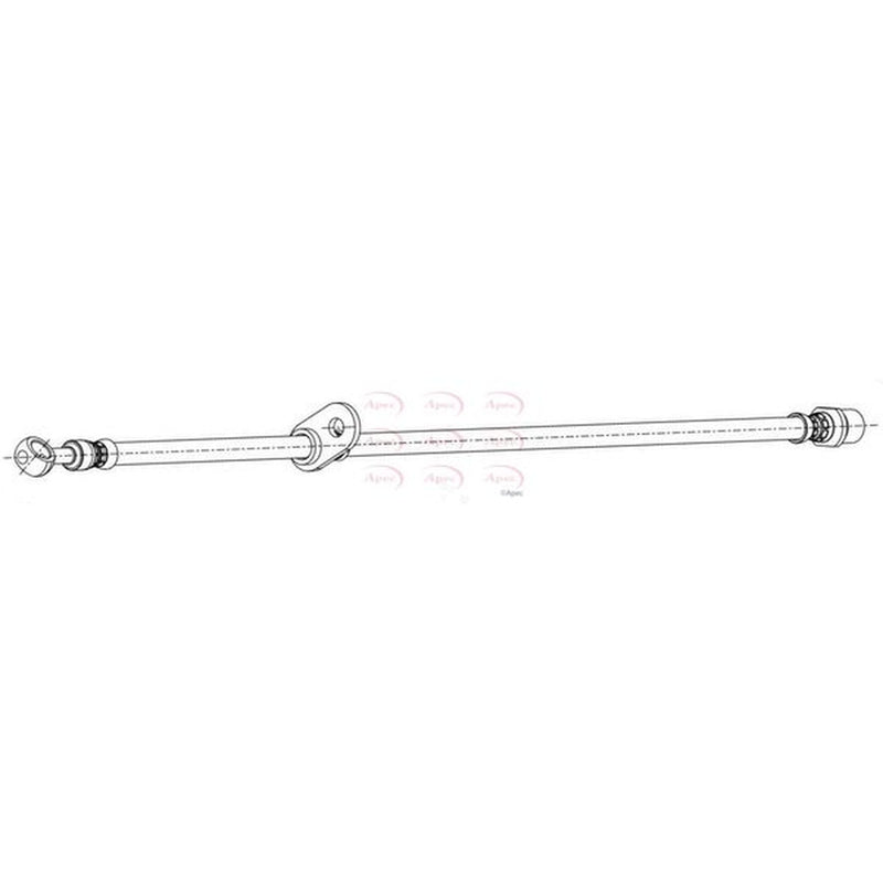 Apec Brake Hydraulic Hose Line Front Left HOS4500