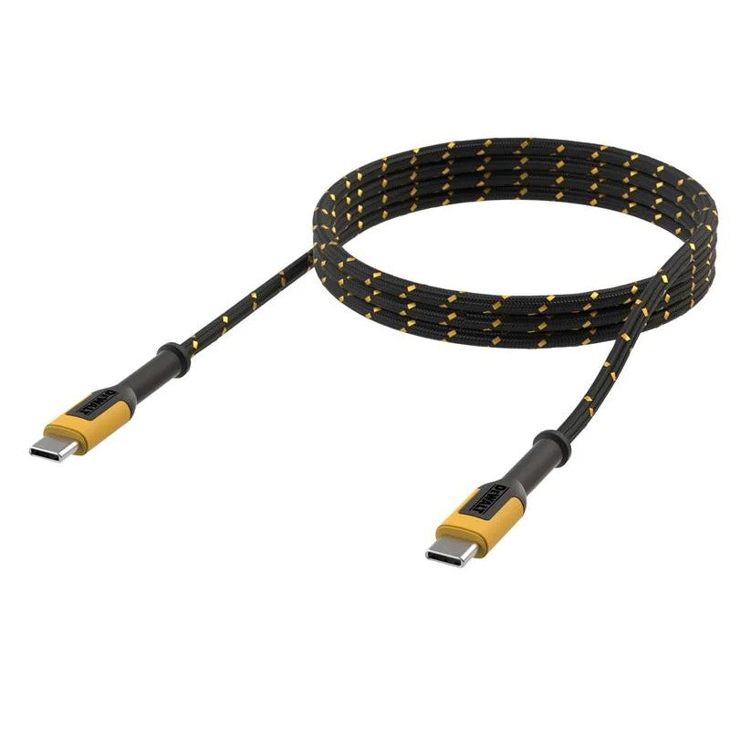 DEWALT Telecoms USB C to USB C Reinforced Charging Cable 1.2m (4ft)