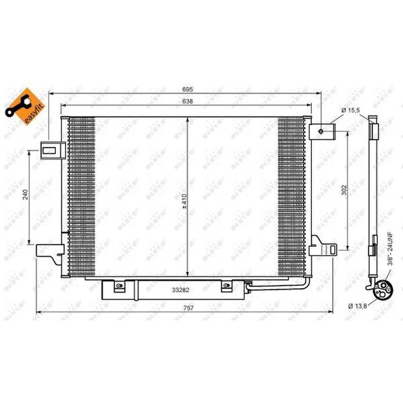NRF Air Conditioning Condenser 35758