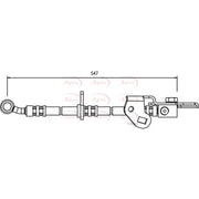 Apec Brake Hydraulic Hose Line Front Left HOS3595