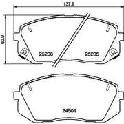 DON Front Brake Pad Set PCP1054