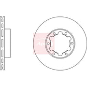 Apec 2 x Vented Front Brake Discs DSK2598