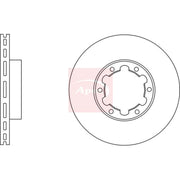 Apec 2 x Vented Front Brake Discs DSK2598
