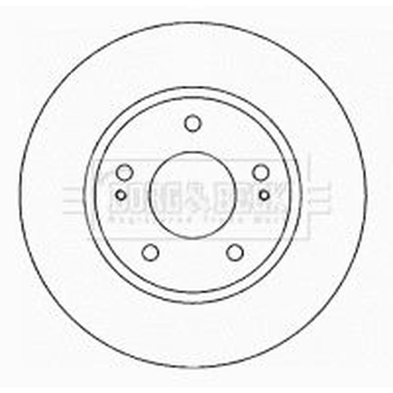 Borg & Beck 2 x Vented Front Brake Discs BBD4622