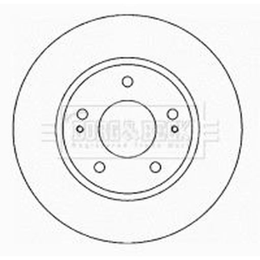 Borg & Beck 2 x Vented Front Brake Discs BBD4622