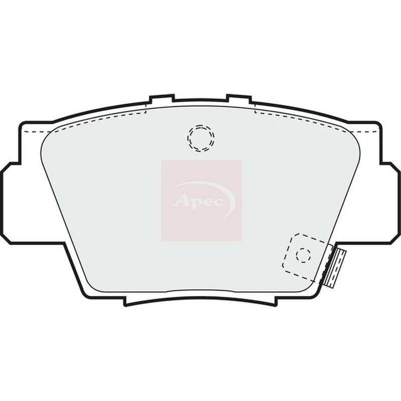 Apec Rear Brake Pad Set PAD860