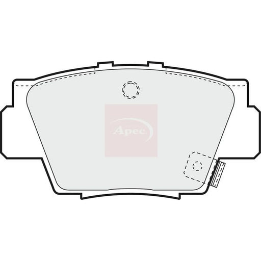 Apec Rear Brake Pad Set PAD860