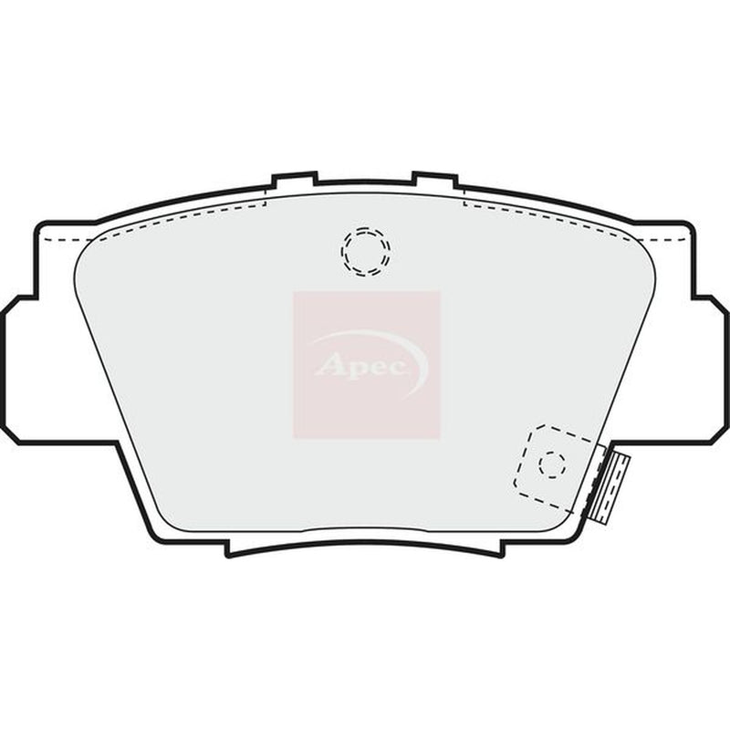 Apec Rear Brake Pad Set PAD860