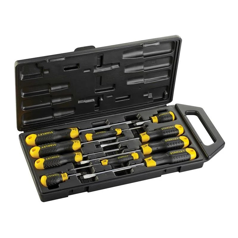 STANLEY® Hand Tools Cushion Grip Screwdriver Set, 10 Piece - 2-65-014