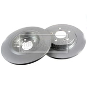 Borg & Beck 2 x Solid Rear Brake Discs BBD5618