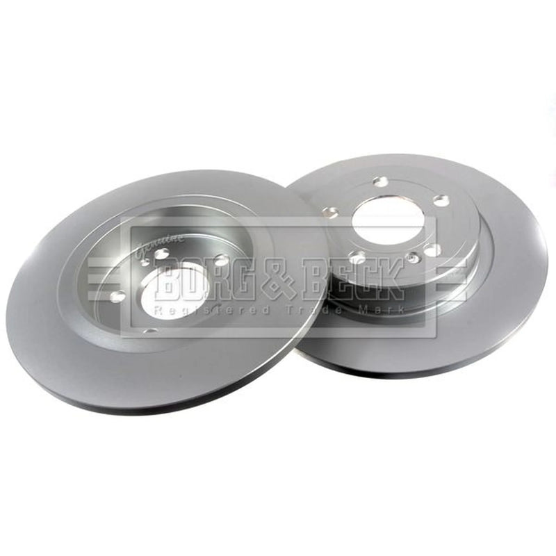 Borg & Beck 2 x Solid Rear Brake Discs BBD5618