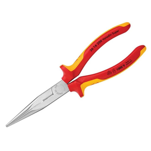 KNIPEX 26 16 200 VDE Long Snipe Nose Side Cutting Pliers 200mm - 26 16 200 SB
