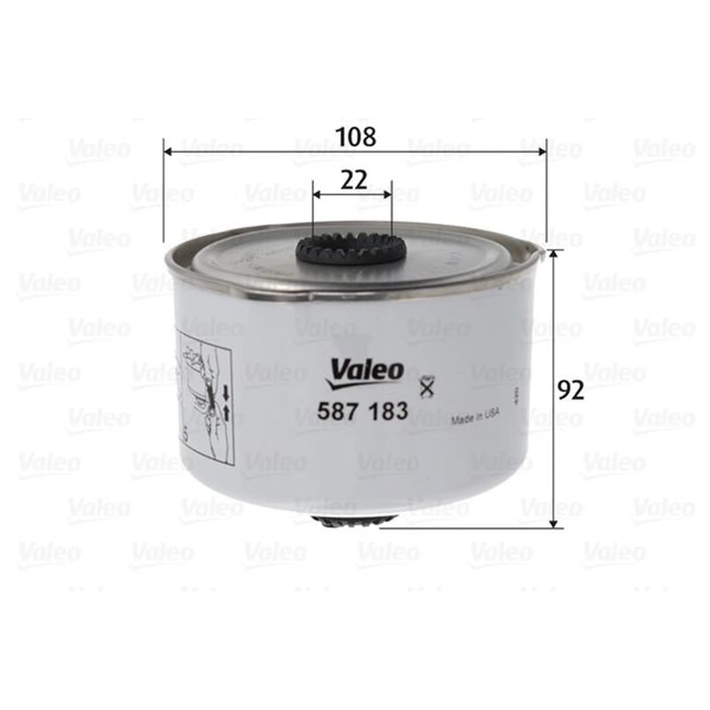 Valeo Fuel Filter Element 587183