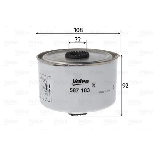 Valeo Fuel Filter Element 587183