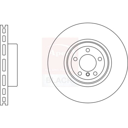 Apec 2 x Vented Front Brake Discs DSK3250B