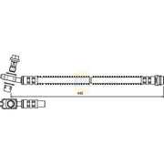 NAPA Brake Hydraulic Hose Line Rear NBH1177