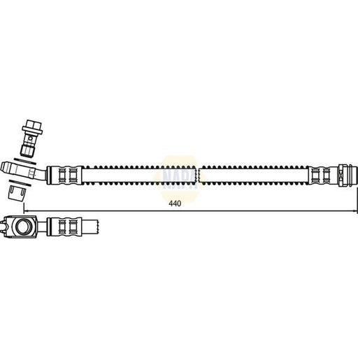 NAPA Brake Hydraulic Hose Line Rear NBH1177
