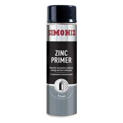 Simoniz Zinc Metal Primer Auto Car Spray Paint 500ml Aerosol SIMP10D Simoniz  - Town Parts