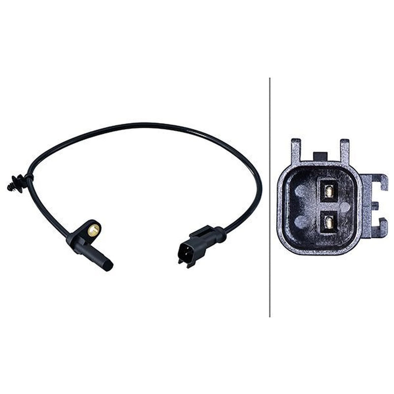 Hella ABS Wheel Speed Sensor Rear 6PU 358 216-211