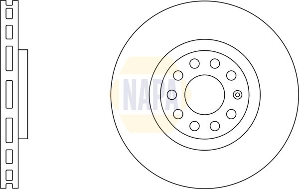 NAPA Front Vented & Rear Vented Brake Discs & Pads fits AUDI FORD OPEL