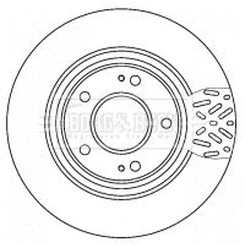 Borg & Beck 2 x Vented Front Brake Discs BBD4521