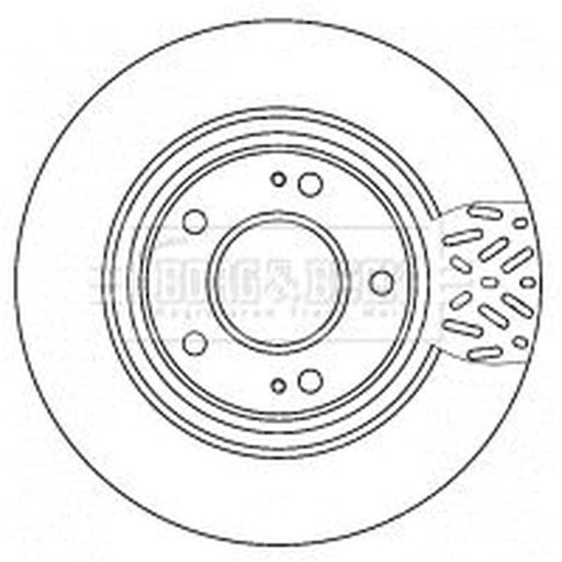Borg & Beck 2 x Vented Front Brake Discs BBD4521