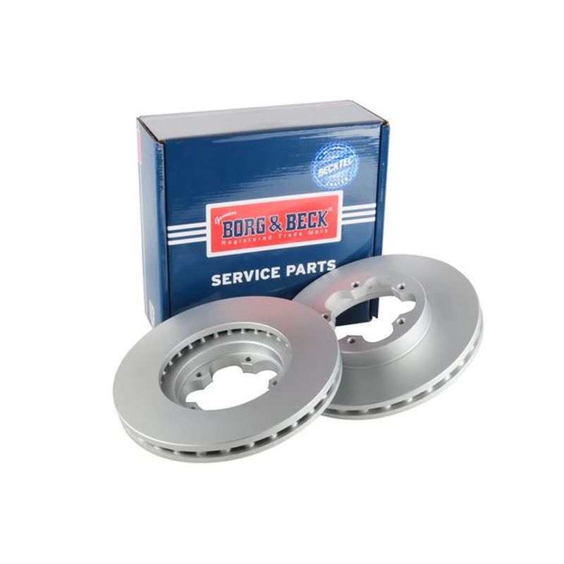 Borg & Beck 2 x Vented Front Brake Discs BBD4563