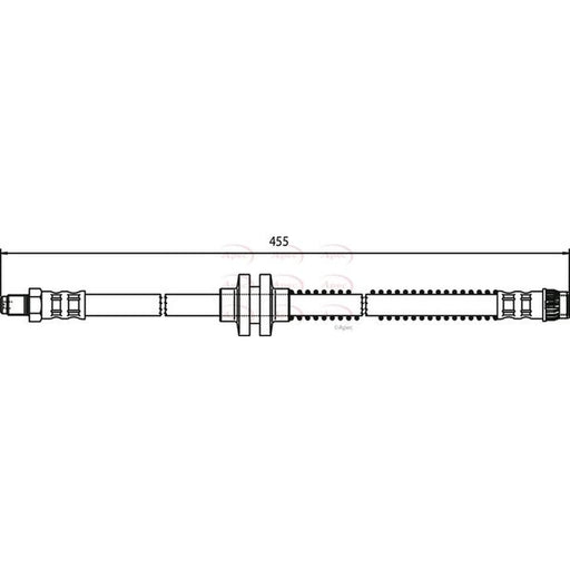Apec Brake Hydraulic Hose Line Front HOS3681