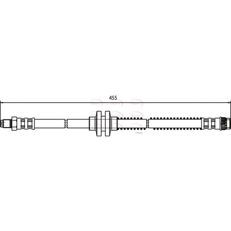 Apec Brake Hydraulic Hose Line Front HOS3681