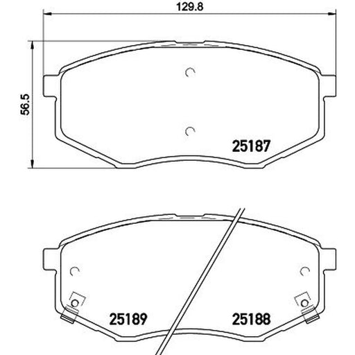 DON Front Brake Pad Set PCP1344
