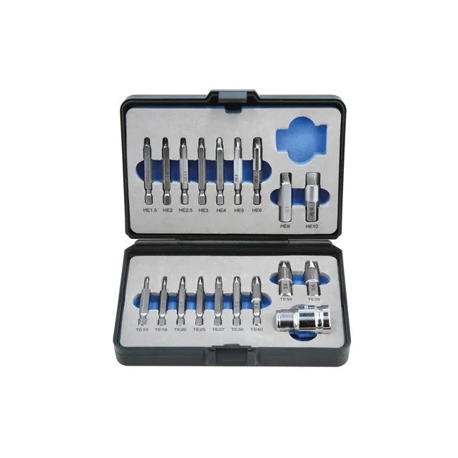 Laser Tools Extractor Set for Torx® Hex Fittings 19pc - PL