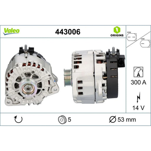Valeo Car Alternator 12V 443006