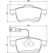 Mintex Front Brake Pad Set MDB3786