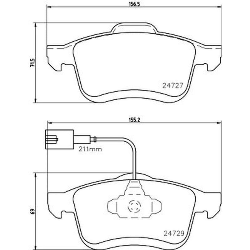 DON Front Brake Pad Set PCP1431