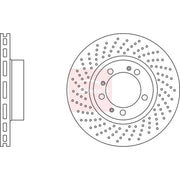 Apec 2 x Perforated/Vented Front Brake Discs DSK3197