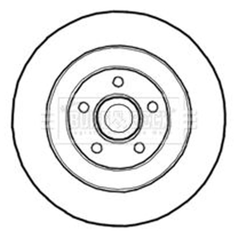 Borg & Beck 2 x Vented Rear Brake Discs BBD5839S