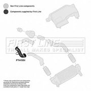 First Line Intercooler Turbo Charge Air Hose FTH1551
